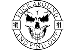 FAFO Skull Decal - Be Prepared for the Consequences!