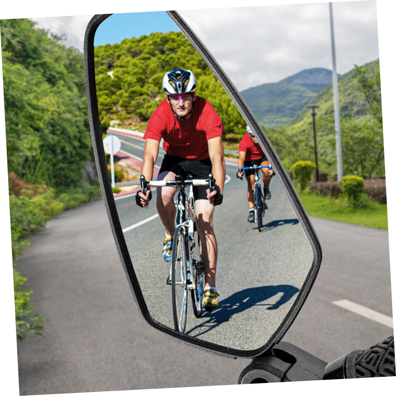 Espejo Retrovisor para Bicicleta Plegable 2 Piezas Negro