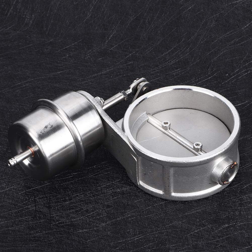 Valvola di controllo dello scarico dell'attuatore a vuoto stile chiuso universale 63 mm / 2,5 pollici Acciaio inossidabile argento, di emissione,Valvola dell'aria di bypass