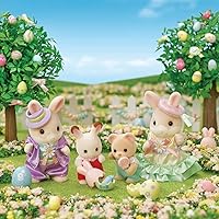 Vista 3 de Calico Critters - Set de Celebración de Pascua, juego de muñecos de edición limitada con 2 figuras y accesorios
