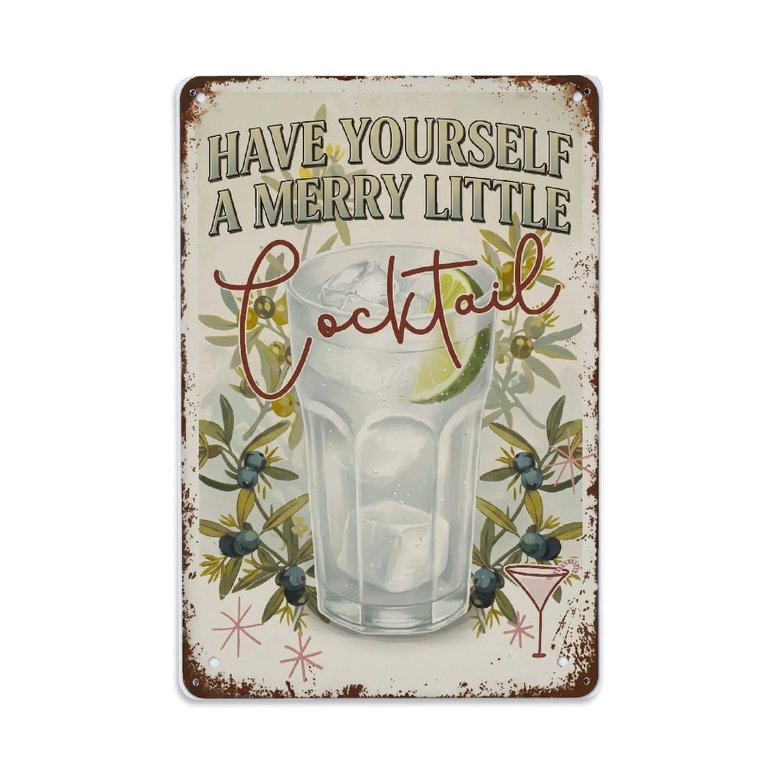 Toronto Upscale Beverage Metal Tin Sign Plaque Wall Decor for Cafe, Club Bar, Office, Home Garden Metal Poster 8x12Inch