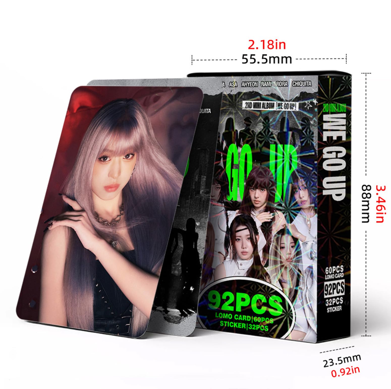 Cartes photo BABYMONSTER BM PSYCHO, 60 cartes et 32 autocollants, pour fans