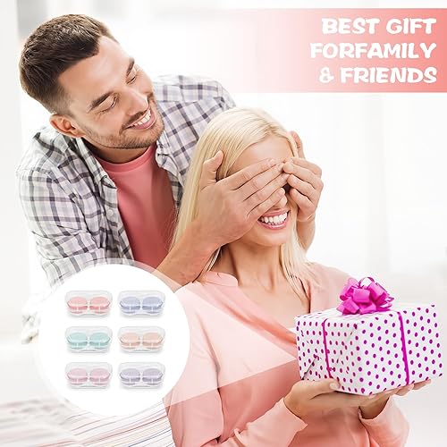 Miniatura 7 de Juego de 6 fundas para lentes de contacto para viajes, solución ideal para almacenar múltiples pares de lentes y contactos de color para viajes,