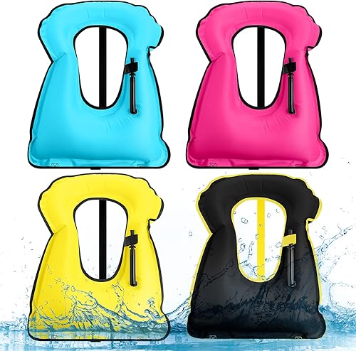 Chaleco de esnórquel inflable para adultos, chaleco de natación portátil, chaquetas de kayak ajustables, chalecos de seguridad para esnórquel,