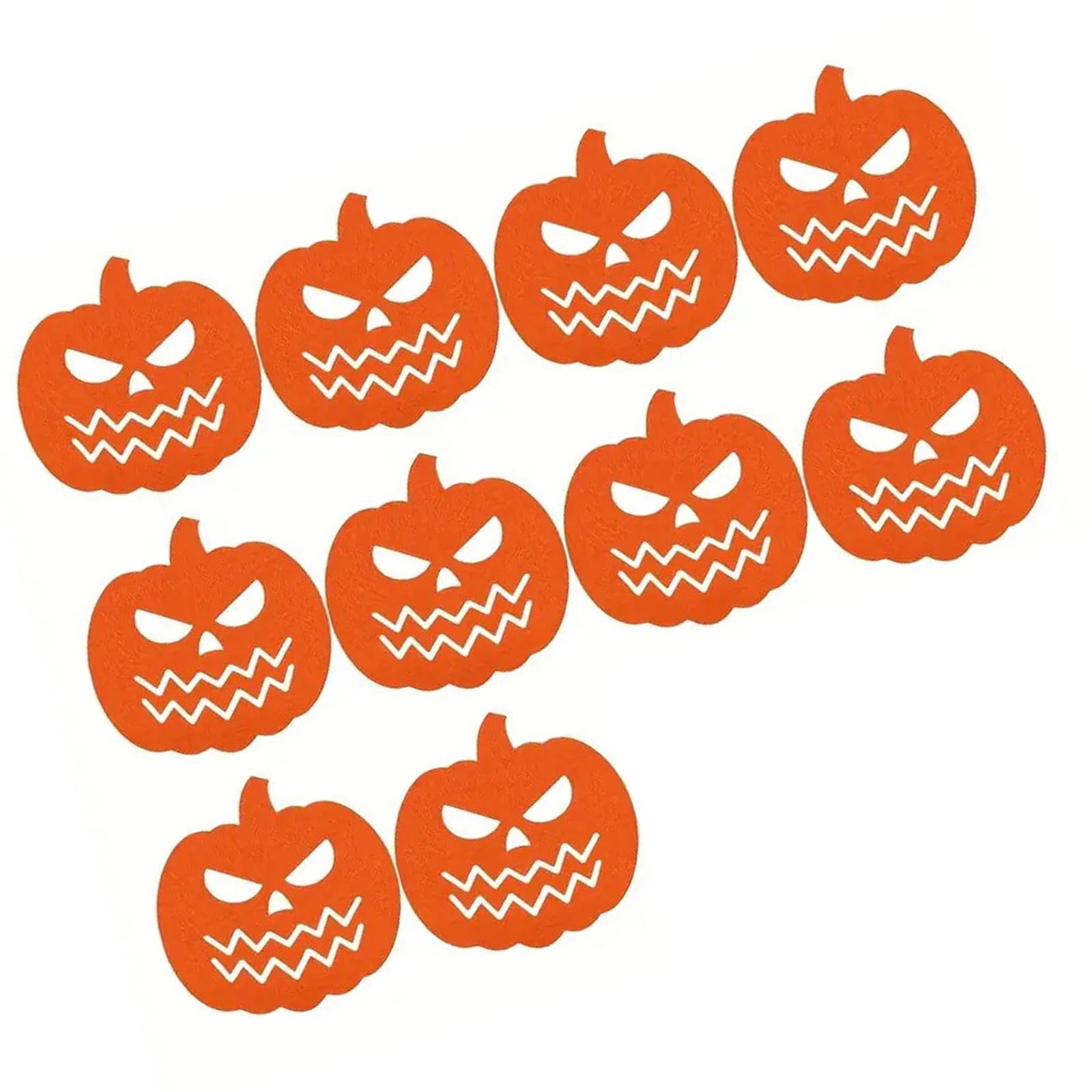 Msioytog Pumpkin Halloween Felt Utensil Covers Cutlery Sleeves With Candy Pockets For Party Supplies Kitchen Utensil Covers