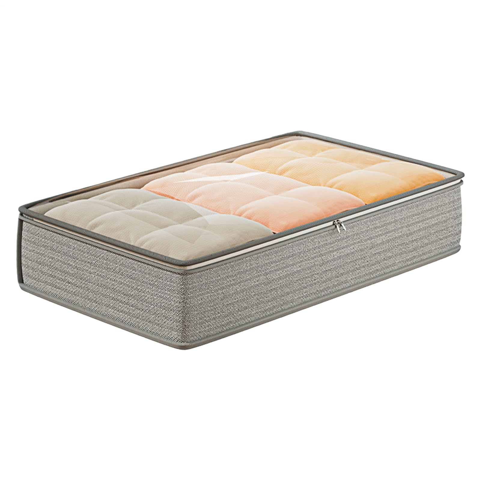 Caja de almacenamiento multifuncional y contenedor largo para guardar ropa de cama y suéteres
