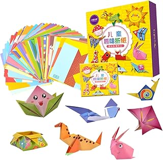 TEHAUX 1 Caixa De Papel Educacional De Origami Animal Para Kit De Dobragem De Papel Dobradura De Papel Origami Papéis De Moda Papéis Criativos De Origami Artesanato Conjunto De
