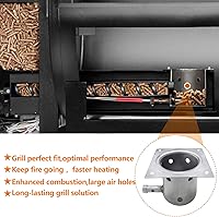 Vista 5 de Fire Burn Pot Replacement Parts for Traeger Pellet Grill,Compatible with Traeger Grill and Most Pit Boss Grills