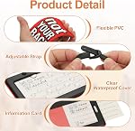 PATIKIL Luggage Tags (Not Your Bag), 2Pcs PVC Funny Travel Baggage Bag Tags Suitcase Identifier Labels for Women Men, Blue