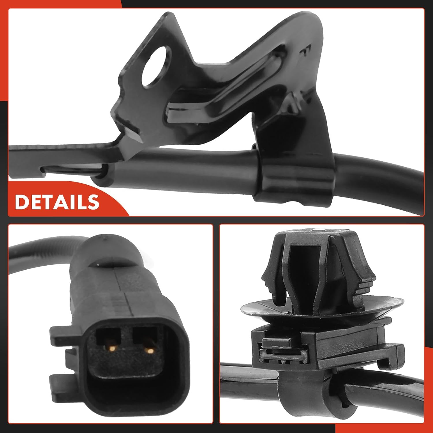 A-Premium ABS Wheel Speed Sensor Compatible with Dodge & Jeep Models - Caliber 2007-2008 Hatchback, Compass/Patriot 2007-2014 Sport Utility, 4WD - Rear Right Passenger Side, Replace# 05105064AA
