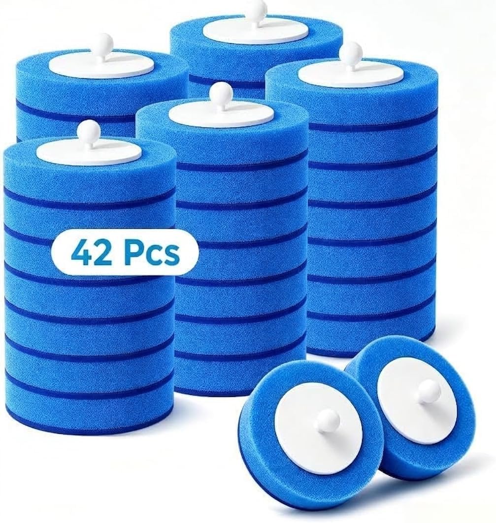 Disposable Toilet Brush Replacement Heads, 42 Count Pack