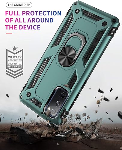 Miniatura 5 de Funda para Samsung S20 FE 5G, Galaxy S20 FE, con protector de pantalla, grado militar 16 pies, funda probada contra caídas con funda protectora