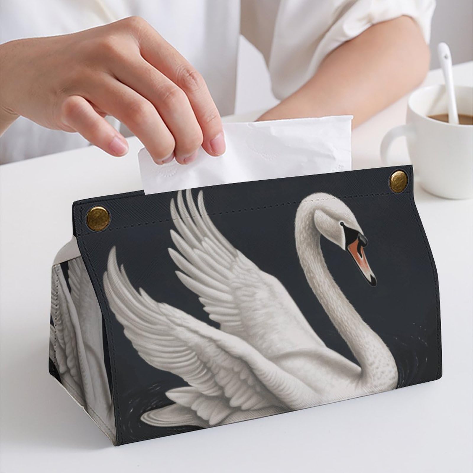 ティッシュカバー スワン Amazon｜White Swan ティッシュボックスカバー 長方形 モダン PUレザー