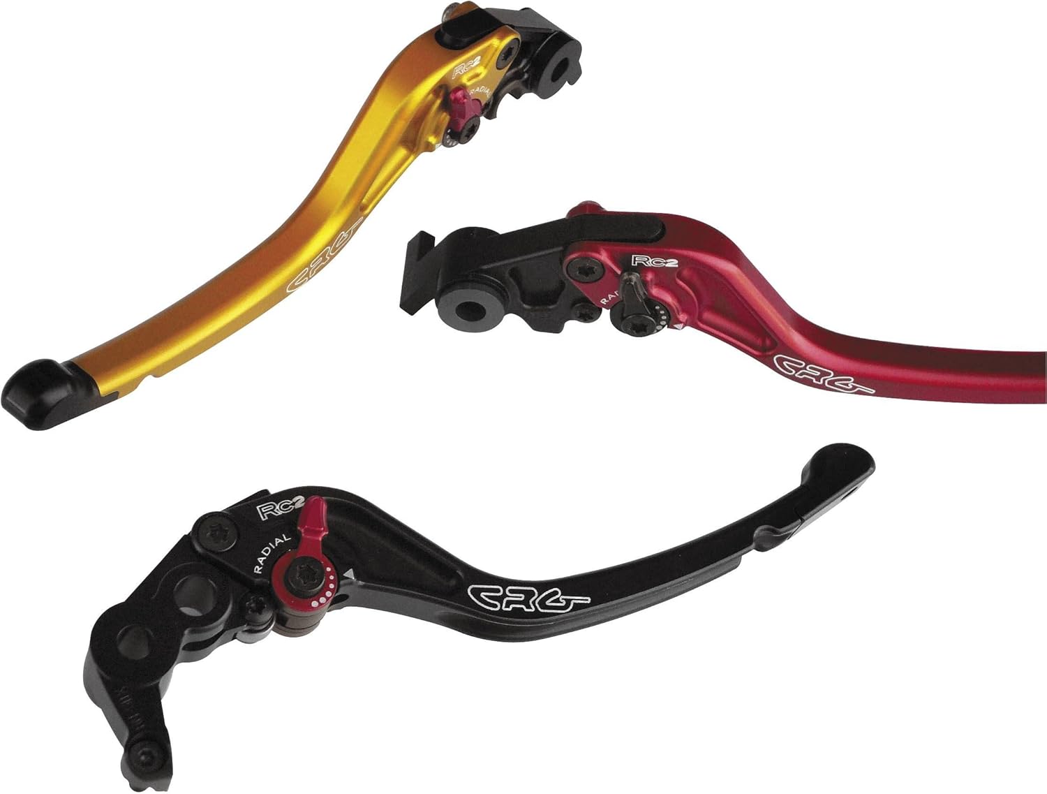 CRG 2AN-671-XP-H-B RC2 Shorty Length Clutch Lever - Black