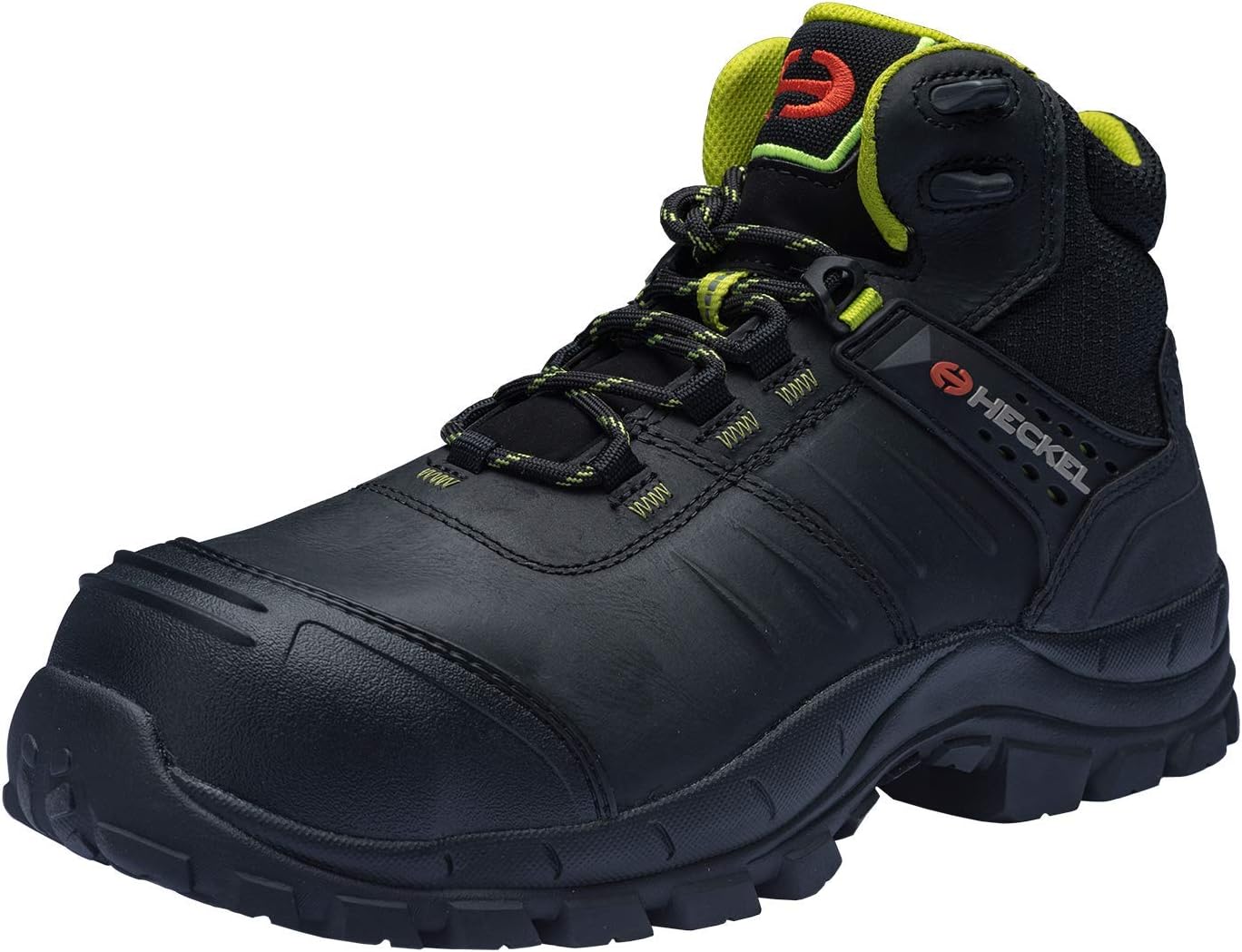 Heckel MACCROSSROAD 2.0 Safety Work Shoes S3 CI HI HRO SRC - Liquid-Resistant Boots - Metal-Free Toe Cap - Puncture Resistant Sole - Black