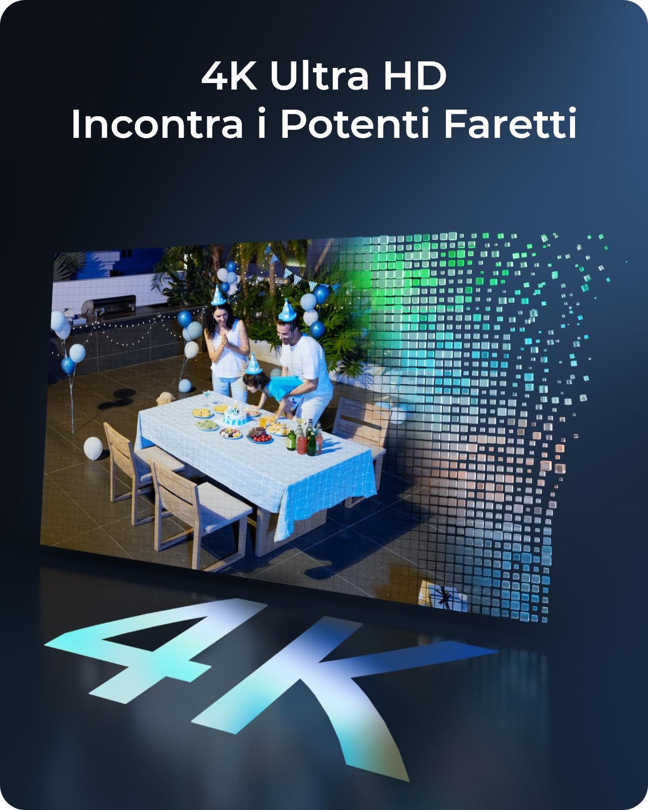 Reolink 4K Telecamera WiFi Esterno Senza Fili, 8MP Telecamera Batteria/Solare con Visione Notturna a Colori, Rilevamento Smart, Allarme, Impermeabile, microSD/Cloud, Argus Eco Ultra+Pannello Solare