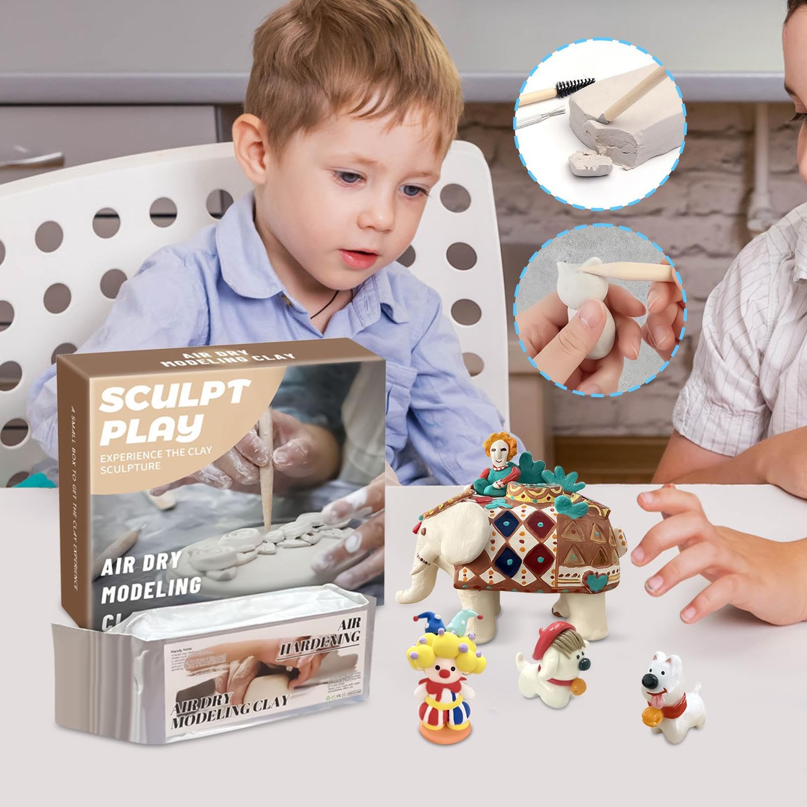 Lufttrocknender Knete Für Kinder Sichere Weiche Selbsthärtende Knete Mit