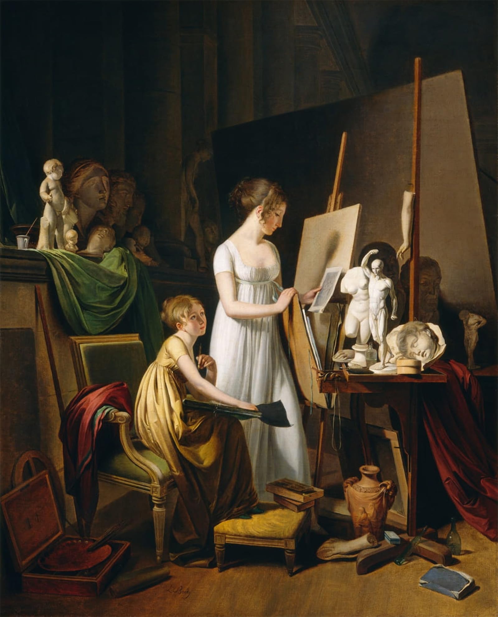 POSTERIIk Famous Animal Posters Vintage Picture a Painter's Studio by Louis Leopold Boilly Modern Wall Decor for Home Decor 60x90cm