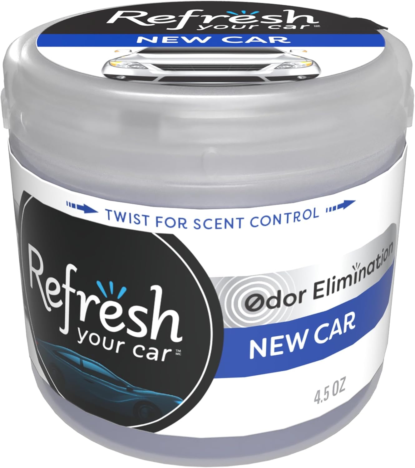 Refresh Your Car Can/Hidden Air Freshener, Stocking Stuffers, (New Car Scent, 1 Pack)
