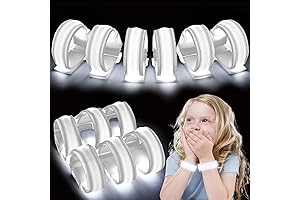 LovesTown 6PCS LED Light Up Wristbands, LED Glow Bracelets