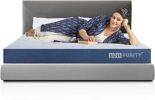 MM FOAM Purity+ Latex Mattress | 10 Years Warranty | 100% Natural Pincore Latex Topped Hybrid Mattress, Medium Firm, 8 inc...