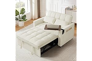 White Sleeper Sofa: 3-in-1 Comfort and Style