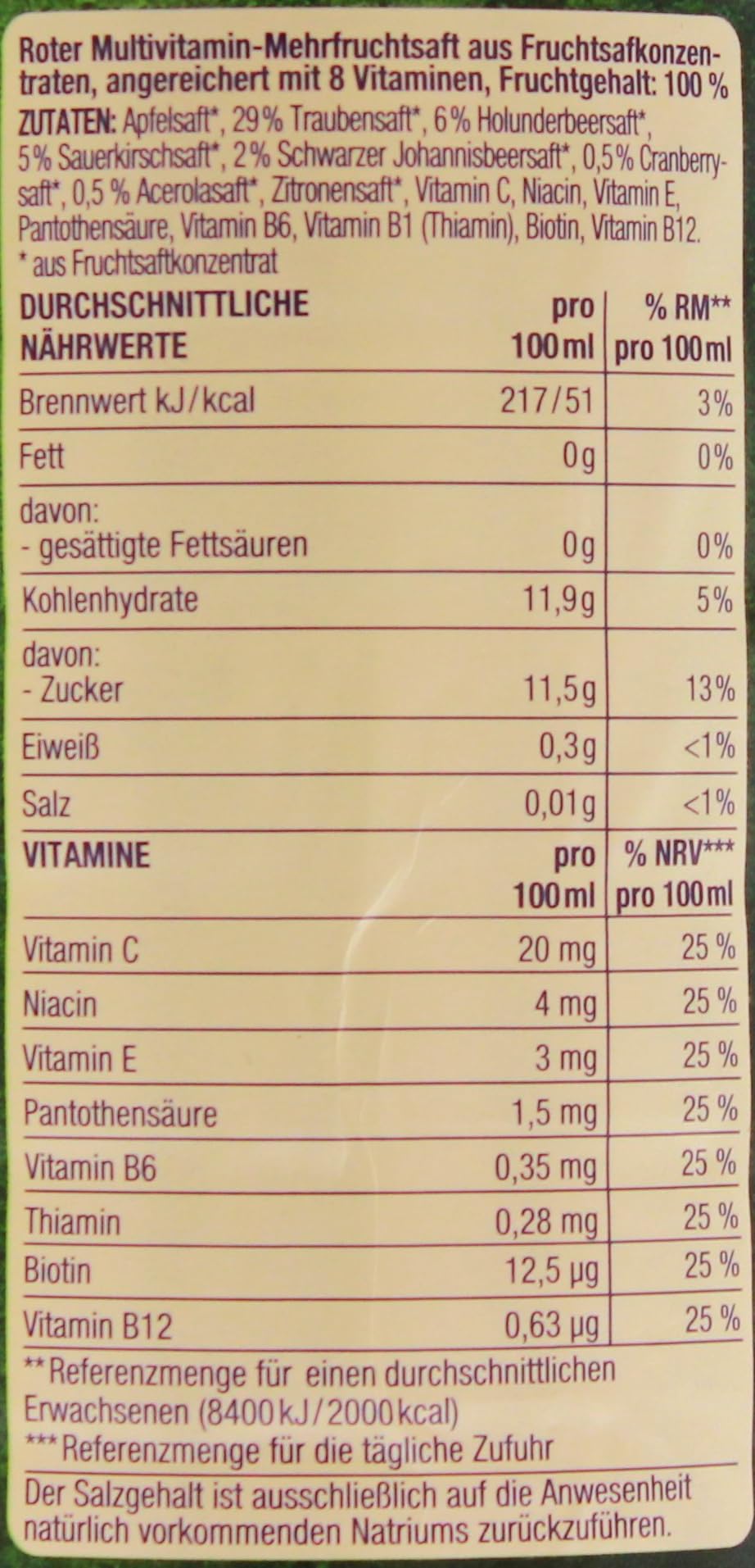 Herzstücke Roter Multi Saft, 18er Pack (18 x 1 l) EINWEG