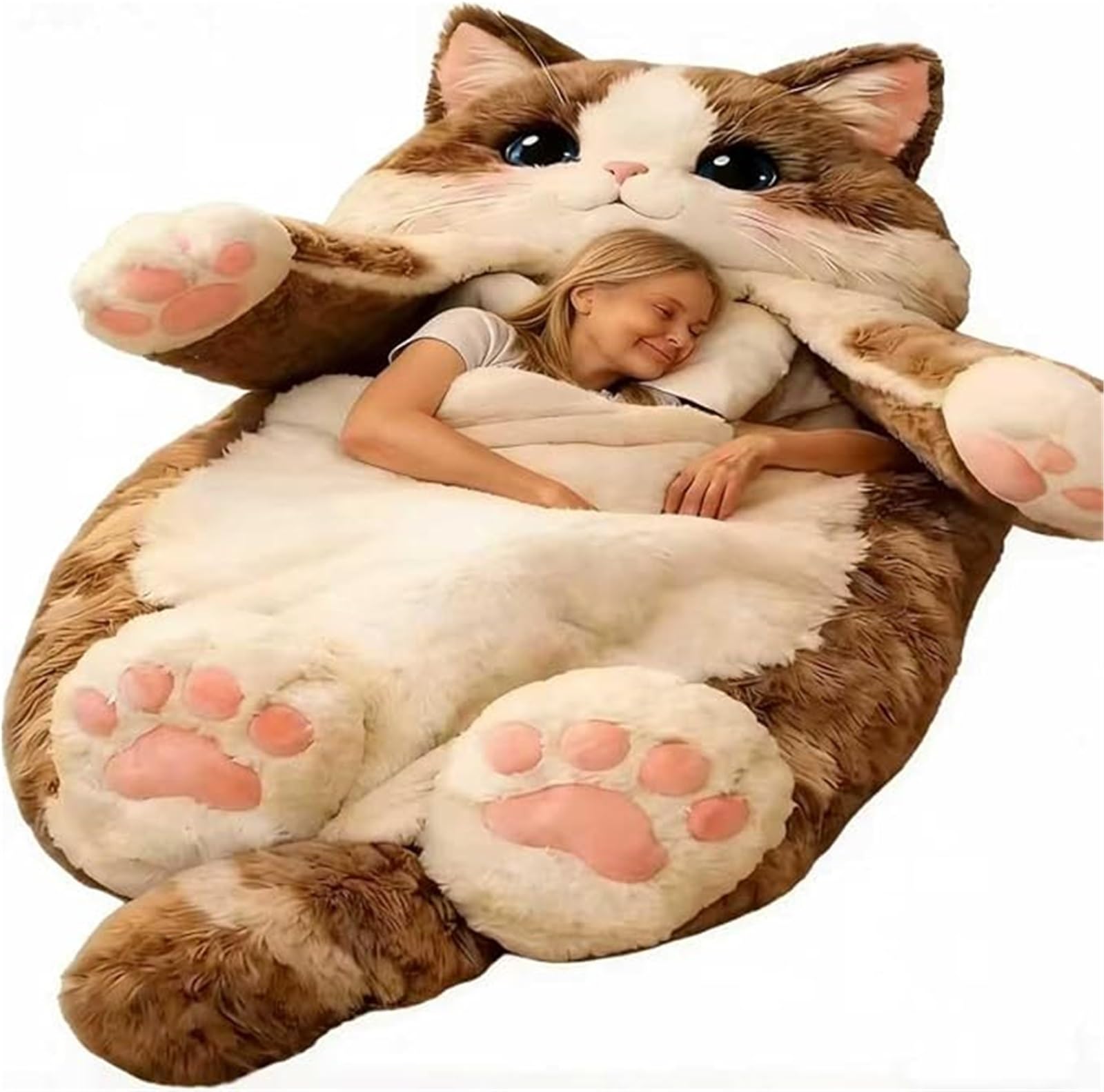 Saco de Dormir for Adultos, Sobres adorables, cómodo Saco de Dormir y Almohada esponjosa en uno