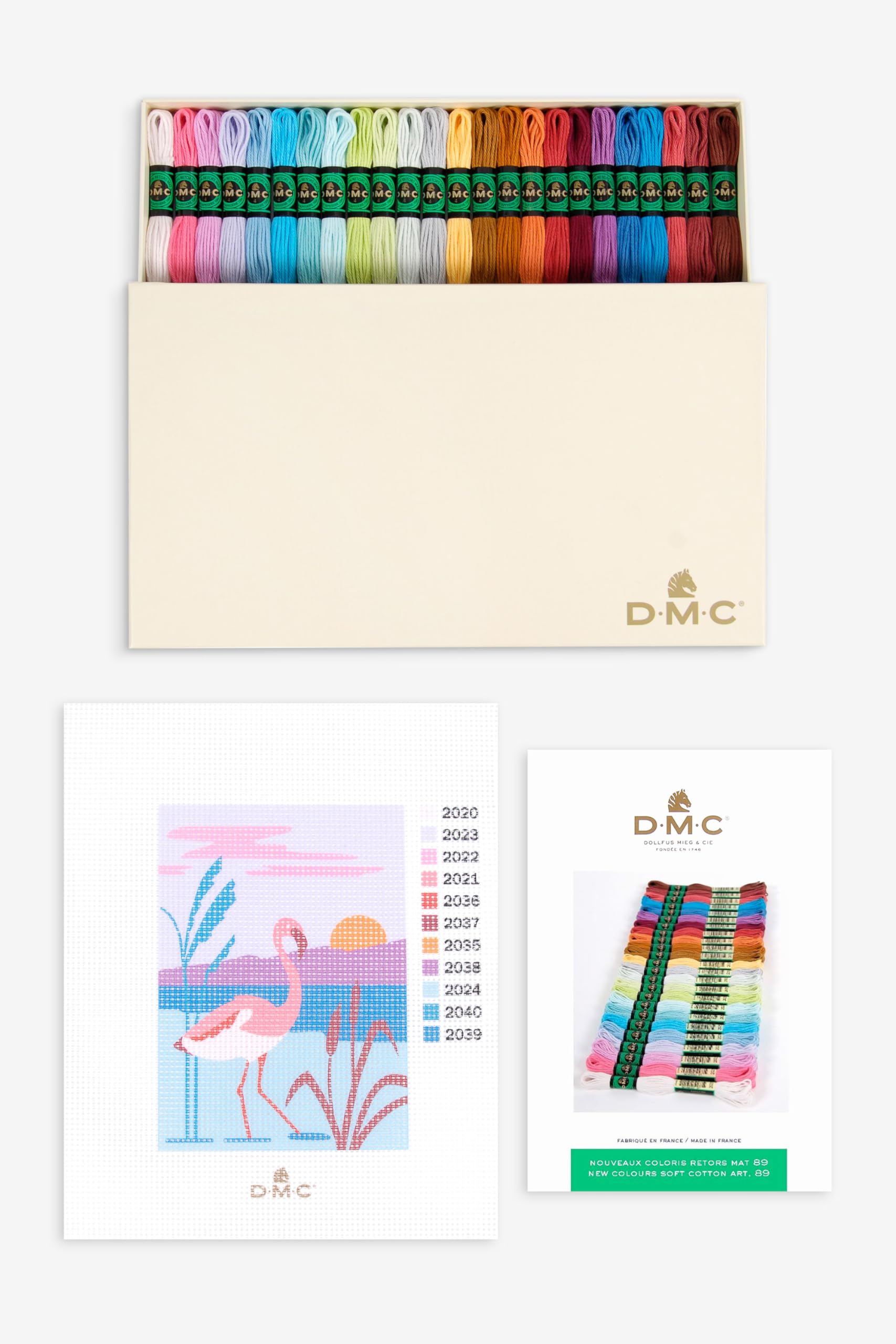 DMC - Caja de coleccionista 24 Colores Retors Mat