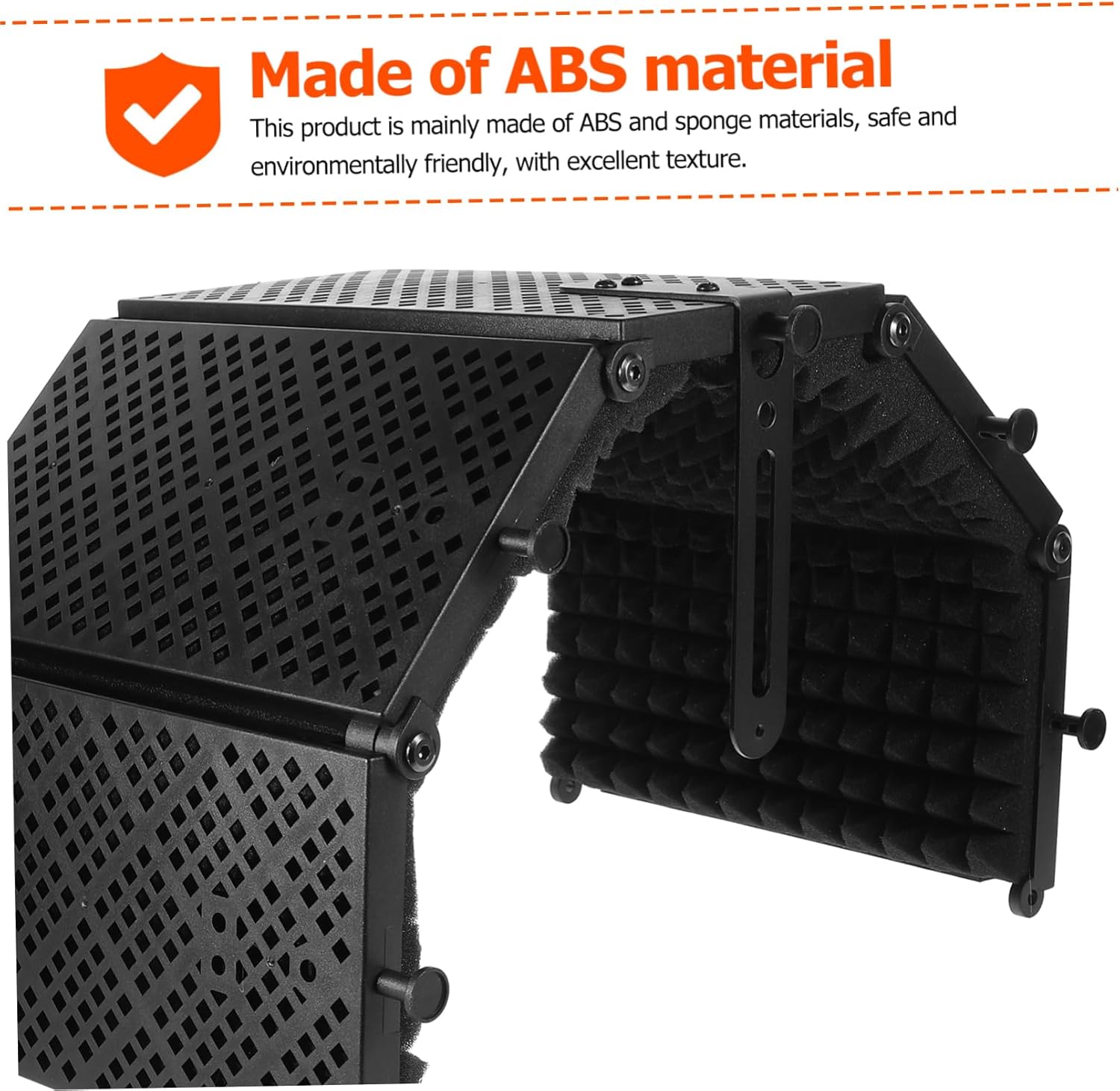 Mic Soundproofing Pad Five-door Enclosure Abs/eva Noise Dampening Cover