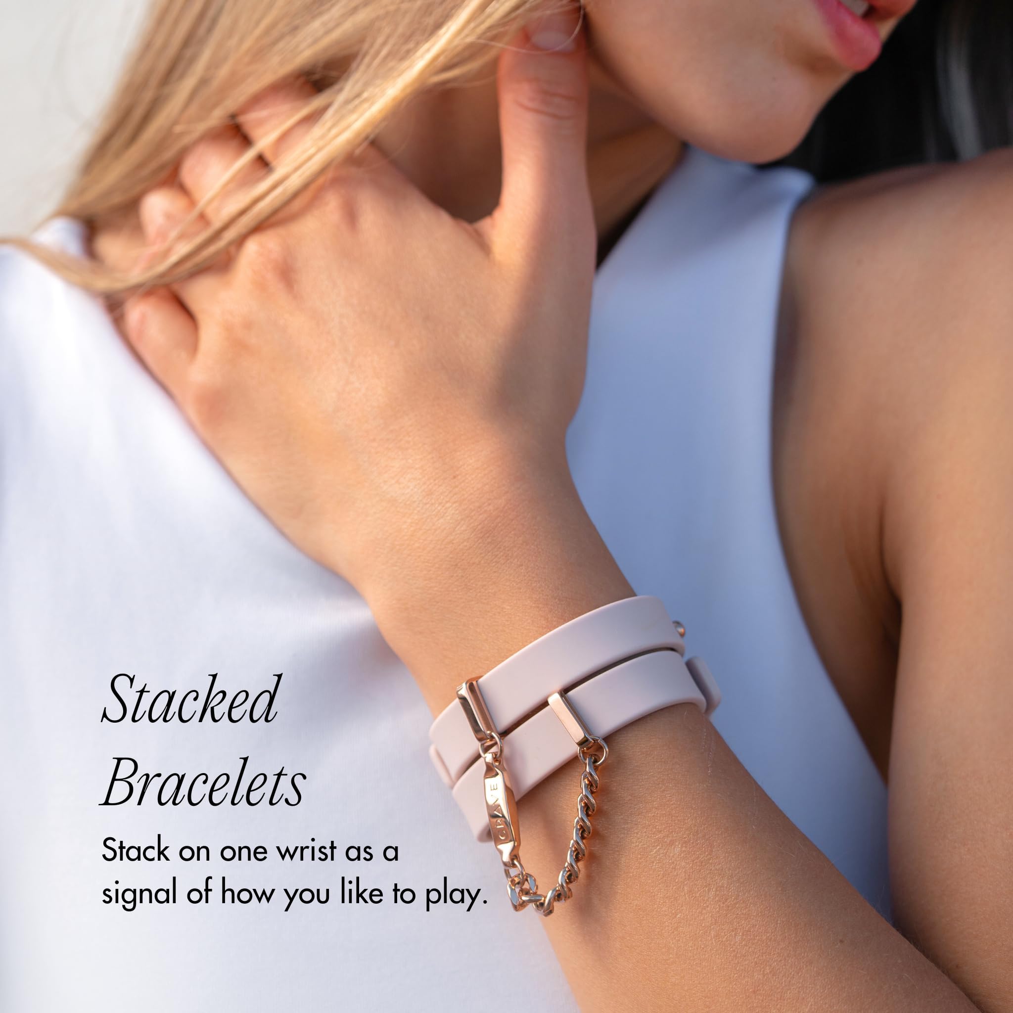 Crave Luxury Toys | ID Cuffs Adult Handcuffs | Silicone Stacked