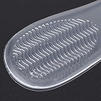 Vista 5 de Fydun 2 Pairs of 34 Foot Pads, Transparent Silicone Massage Shockproof High Heel Insoles Wide Range of Uses