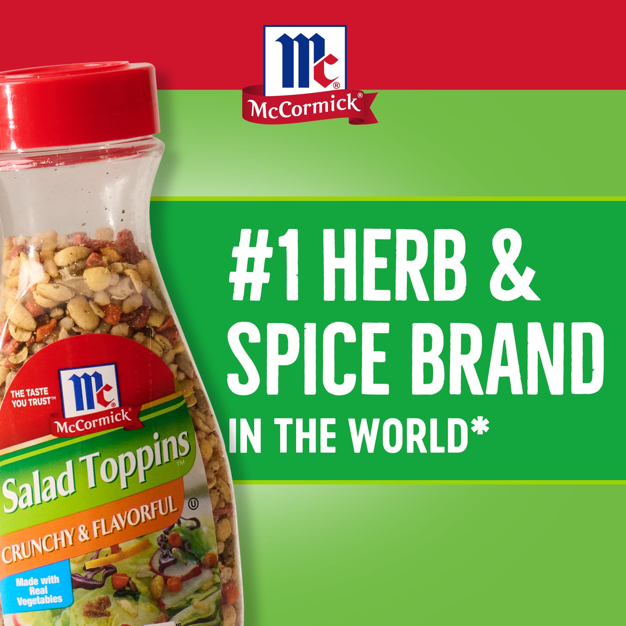 McCormick Salad Toppins, Crunchy and Flavorful, 3.75 Ounce Unit by