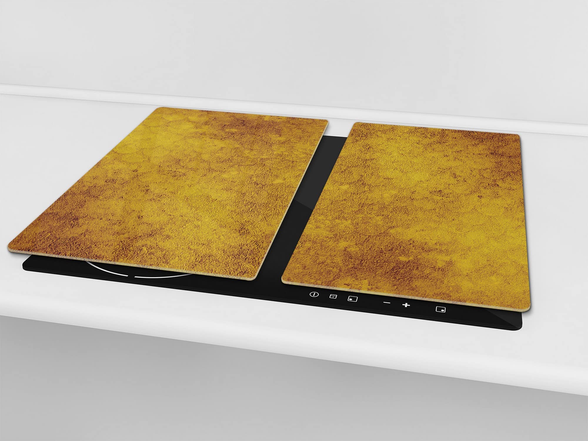 Planche de cuisine en VERRE trempé – Planche à découper en verre – Couvre-plaques de cuisson – UNE PIÈCE (60x52 cm) ou DEUX PIÈCES (30x52 cm chacune); D26 Textures et tuiles 2 Série