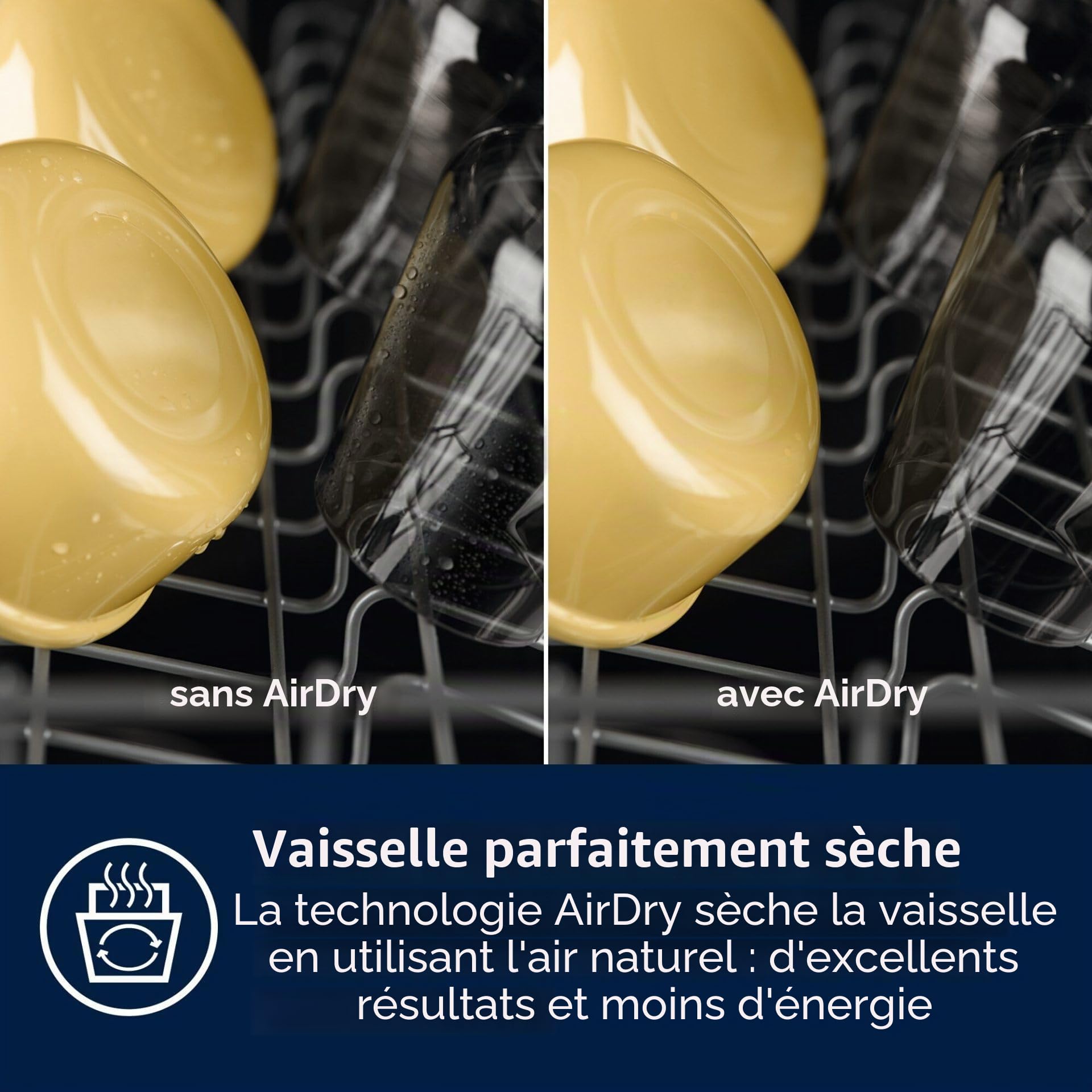 Electrolux EES47400L Lave-vaisselle intégré, 60 cm, 13 couverts, séchage AirDry, Satellite Clean, 8 programmes, 3 températures, 44 dB(A), connexion Wi-Fi, série 600, Classe C