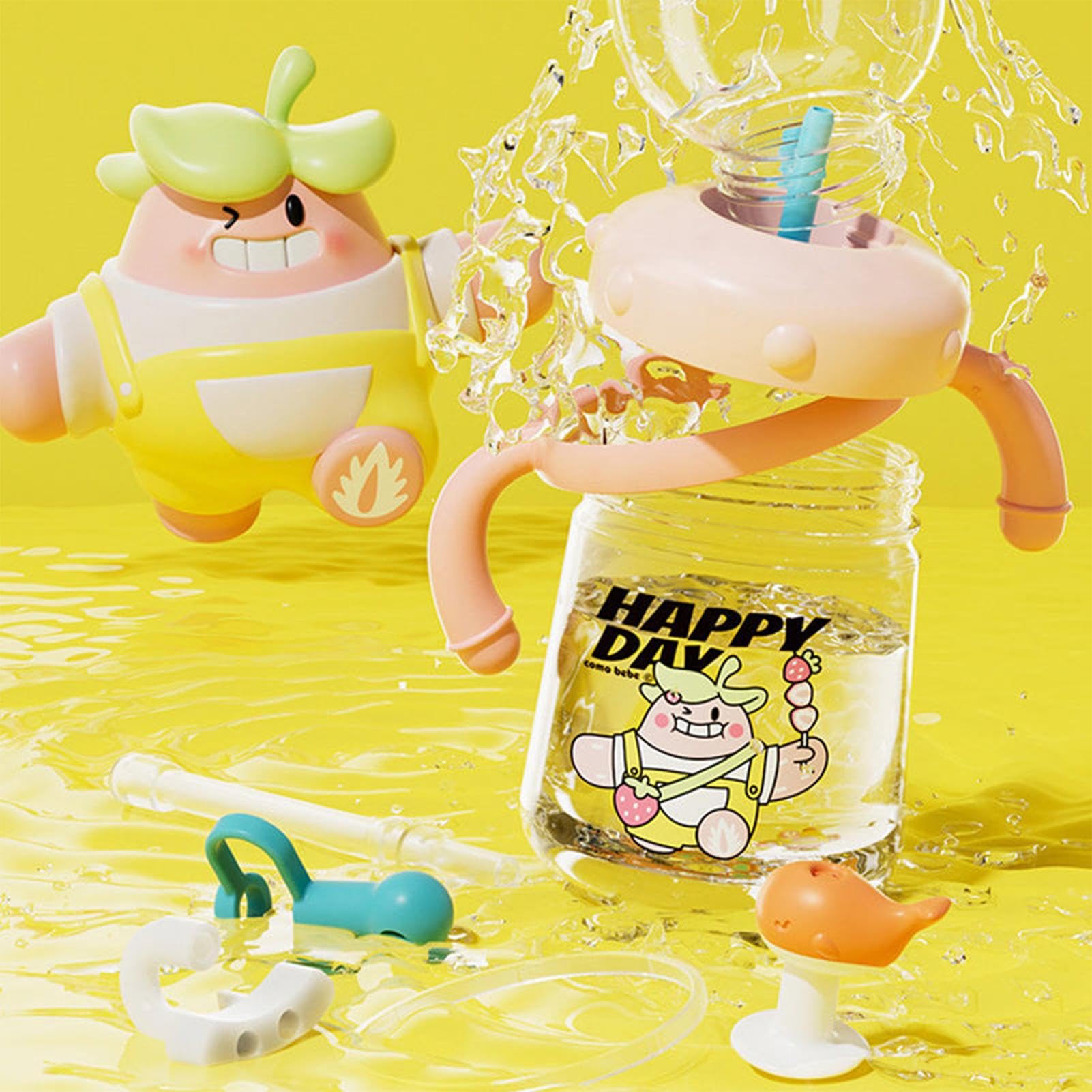 Trinkbecher Mit Wal-Spritzer 300ml - Auslaufsicher Für Kinder