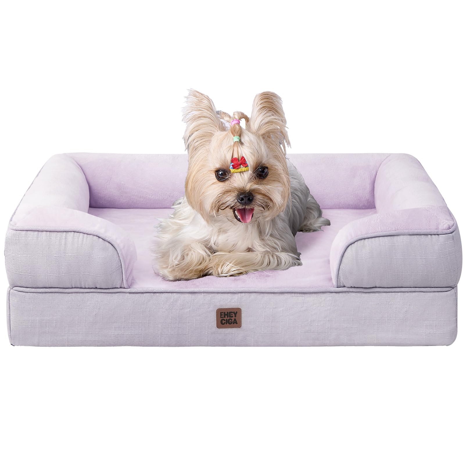 EHEYCIGA Orthopedic Small Dog Bed, Waterproof Memory Foam Washable Pet Beds