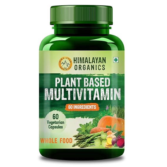 Himalayan Organics Plant Based Multivitamin 60+ Ingredients With