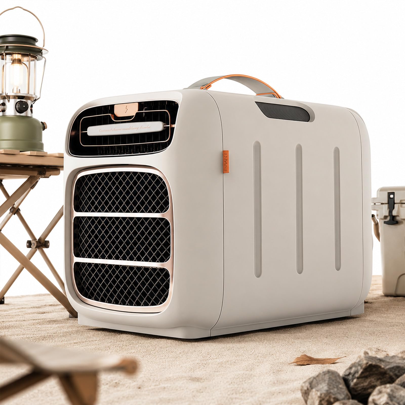 JIYINGHUI Portable Camping Air Conditioner, 4800 BTU Compressor Cooling, 420W Low Power, Remote Control for Tent, Caravan, RV, Van and Small Room