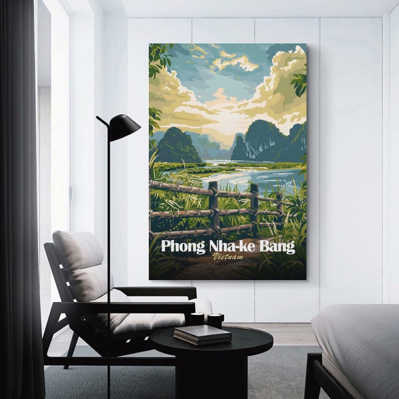 Junmoney Wall Art Print Phong Nha-ke Bang, Vietnam Landscape Art, 12x18inch(30x45cm), for Hallway, Bedroom Or Modern Interiors, Thoughtful Wall Decor for Art Lovers