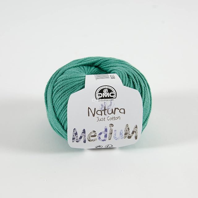 DMC Natura Medium Yarn, 100% Cotton, Colour (138), 50g