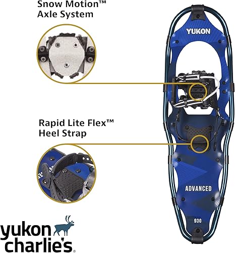Miniatura 4 de Yukon Charlie's Kit avanzado de raquetas de nieve, incluye raquetas de nieve, bastones de senderismo y bolsa de viaje