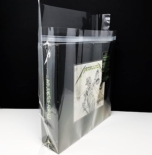 Juego de cajas 3XL (5) tapas exteriores de plástico de 2 mil selladas para discos de vinilo LP Boxsets (+1 imán Dj gratis)