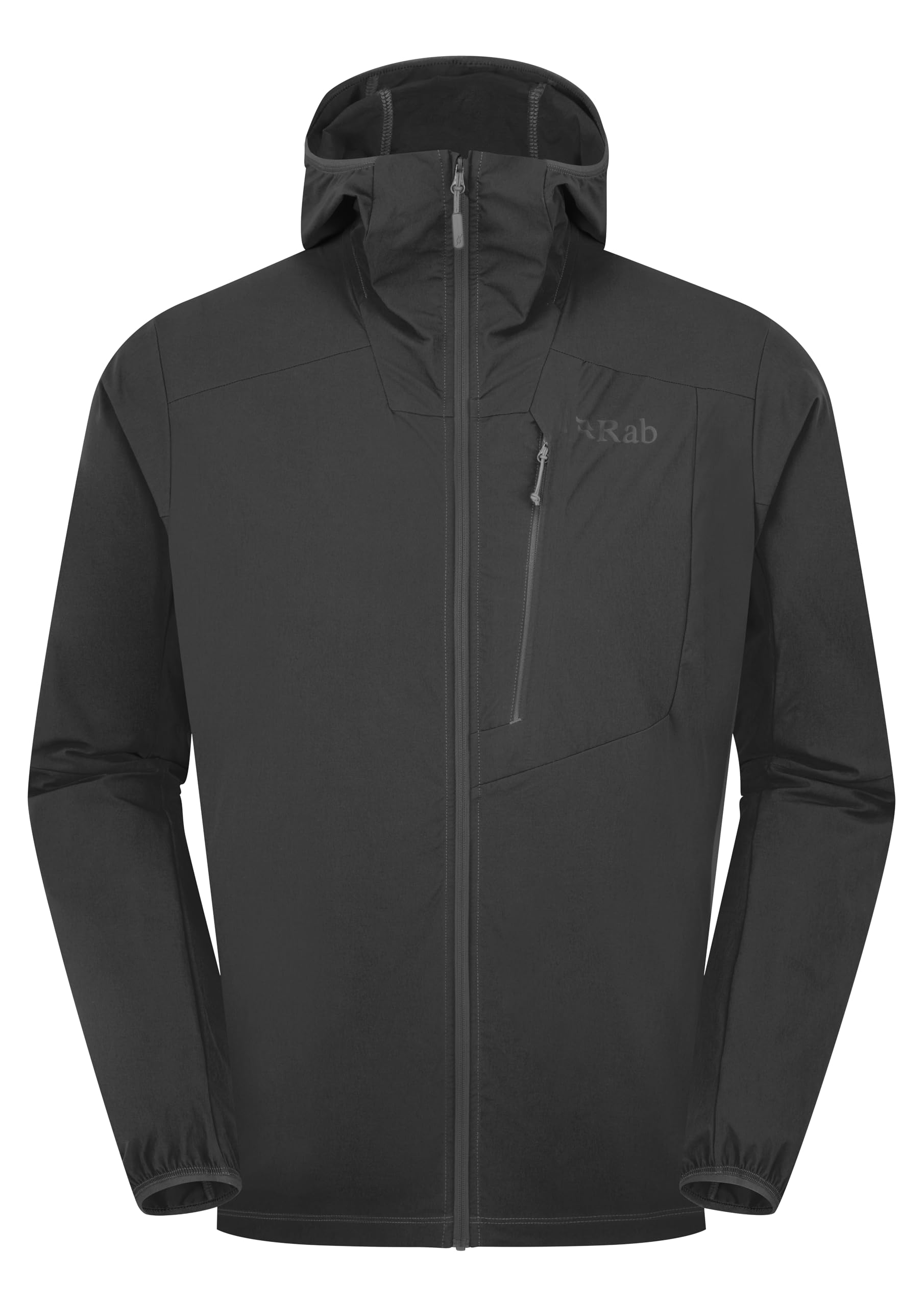 Rab Men's Borealis Alpine Hoody Jacket - Lightweight Water-Repellent Coat for Hiking & Climbing - Beluga - Medium