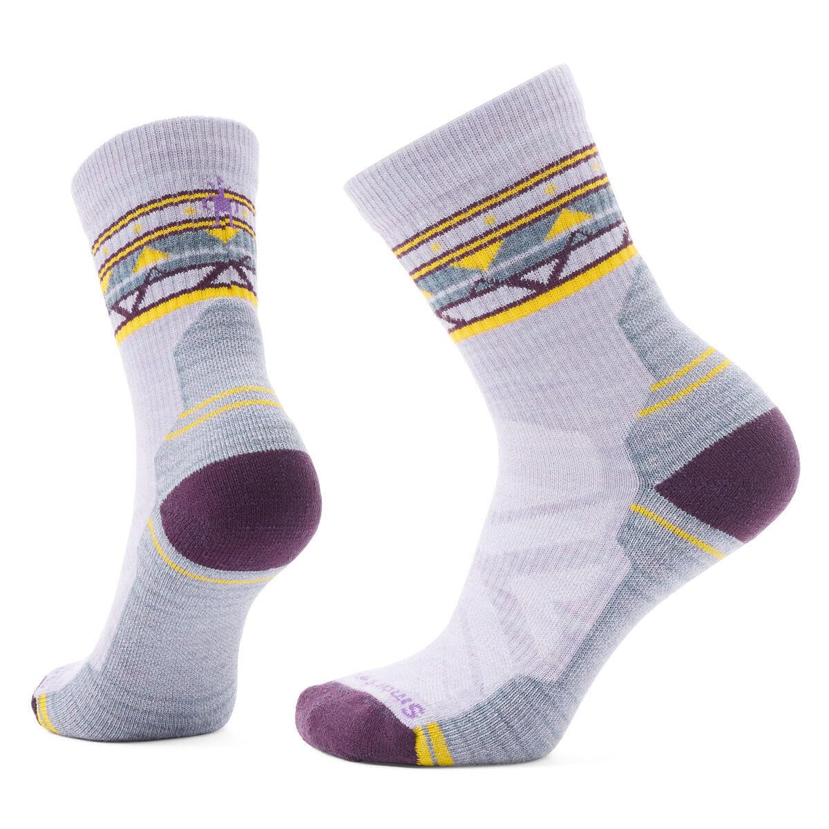 Smartwool Damen Hike Light Cushion Zig Zag Valley Mid Crew Socks Wandersocken