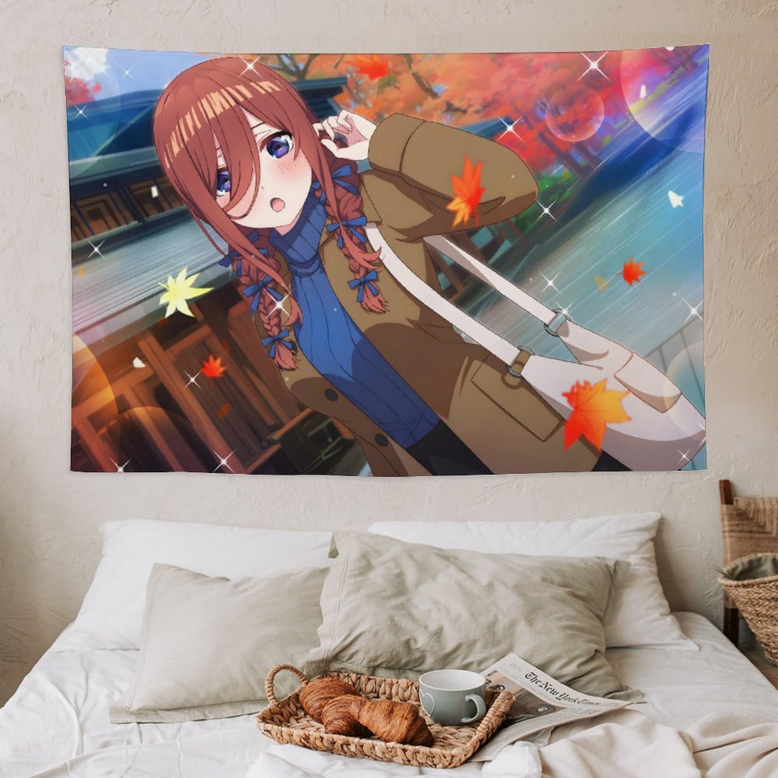 Amazon.co.jp: 五等分の花嫁 中野三玖 タペストリー 壁掛け 多機能