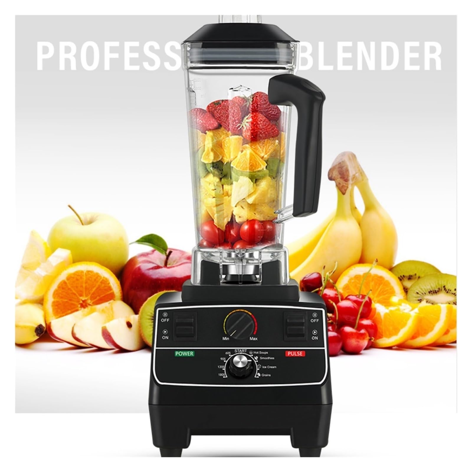 Licuadora Profesional Preprogramada De 2 Litros, 2200 W, Con Temporizador Inteligente, Procesador Alimentos, Triturador Hielo Y Batidos AgitacióN Vigorosa