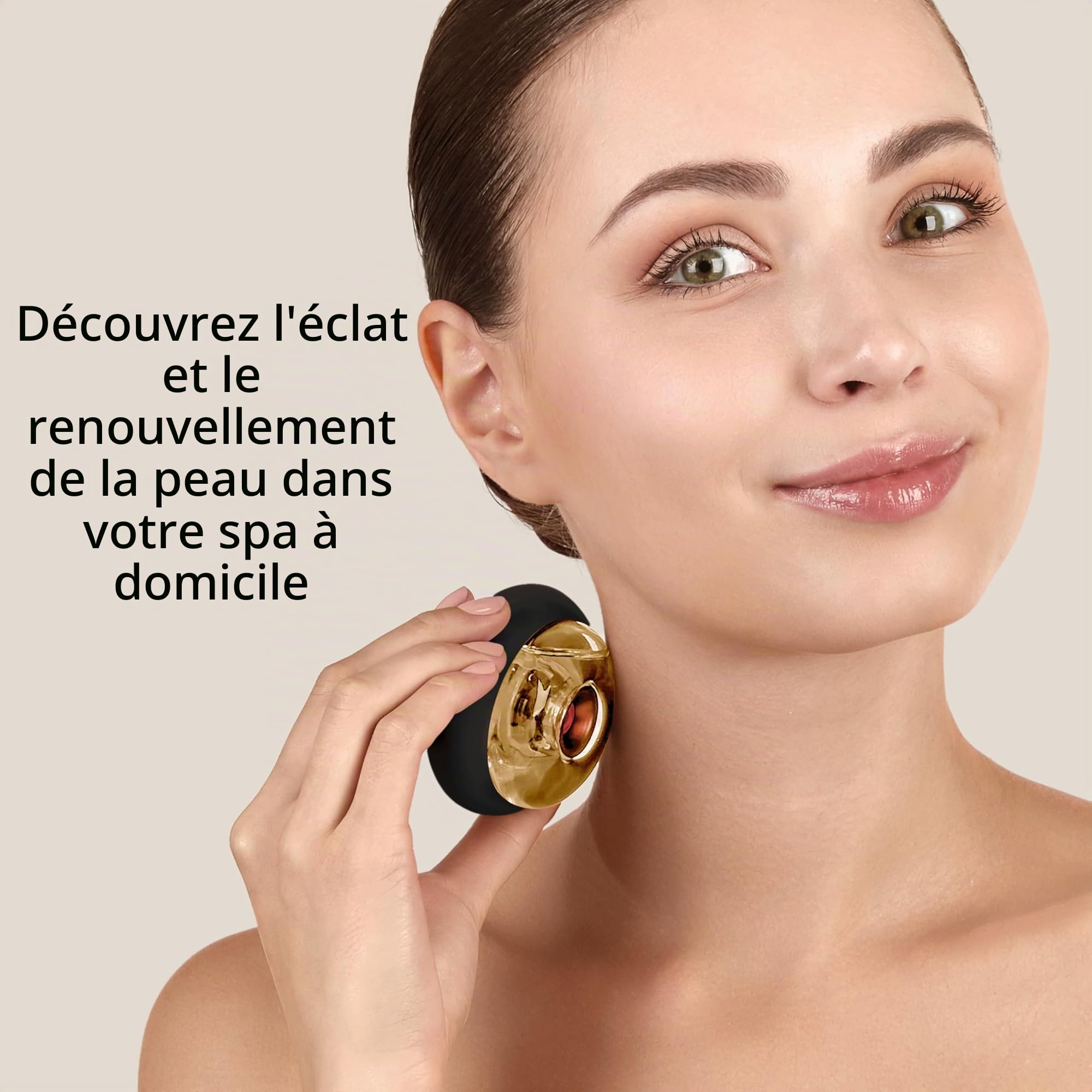 GESKE Sonic Cool & Warm Face & Body Massager | 9 in 1 Dégonfle la peau