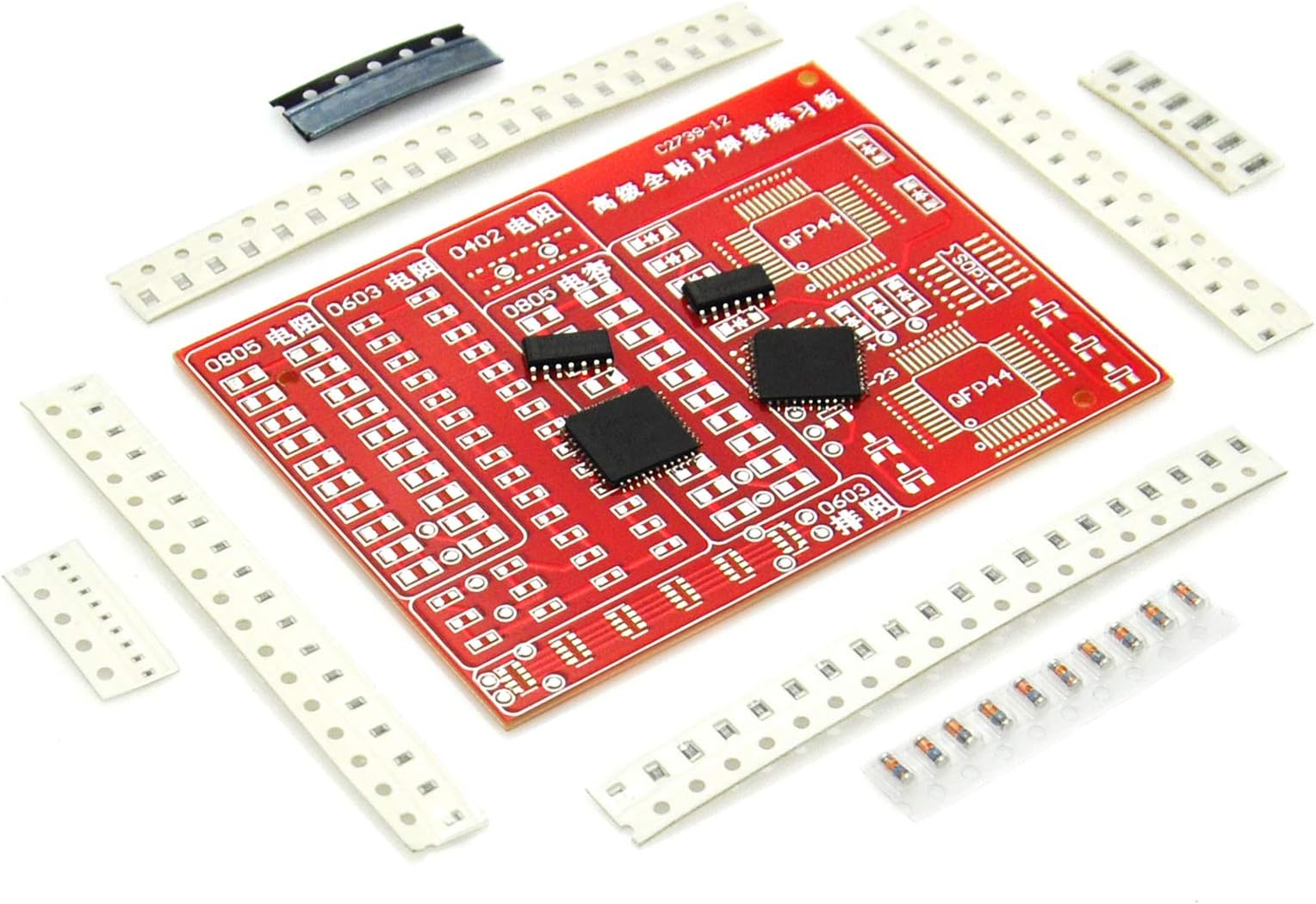 Gikfun SMD/SMT Welding Practice Board - Soldering Training Kit for Beginners, DIY Electronics Kit for Home, School, Work, Learn Surface Mount Soldering EK1674