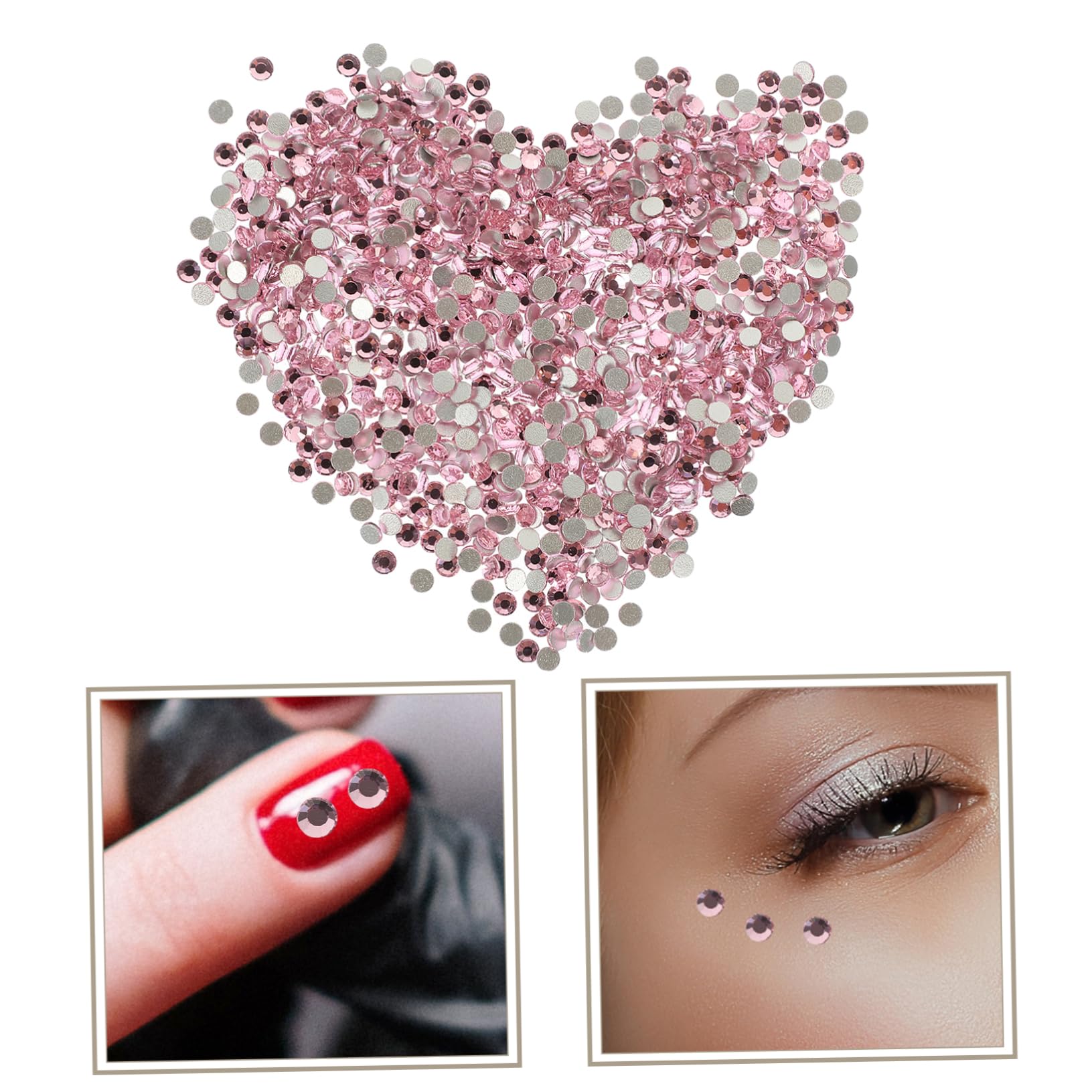 4 Pezzi Pietre Decorative per Unghie per Nail Art Piatto per Creazioni Diy Facile Applicazione Salone Accessori per Decorazioni Unghie